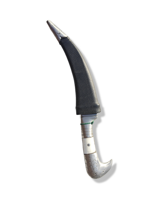 6 Inches Curved Khanjar with Baaj Design Handle