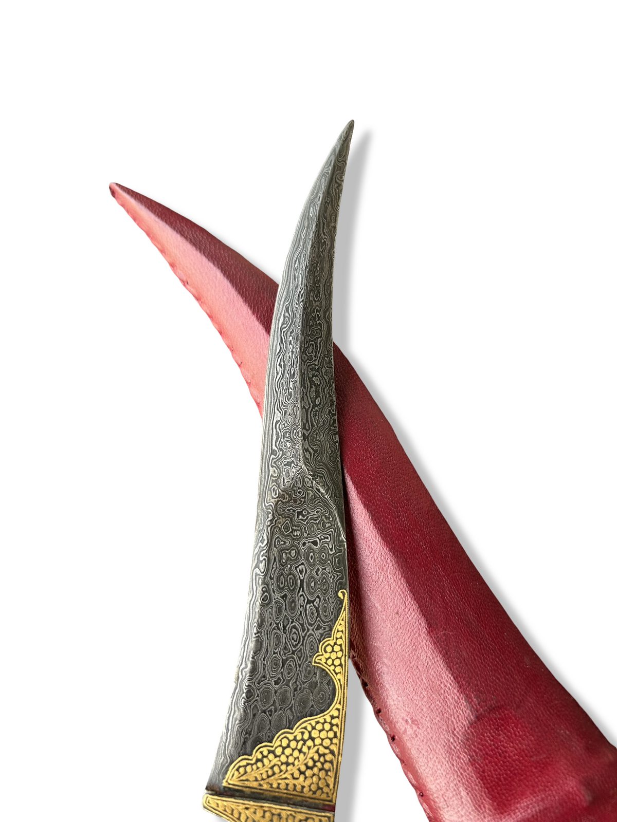 Damascus Khanjar with Gold Koftgari Work