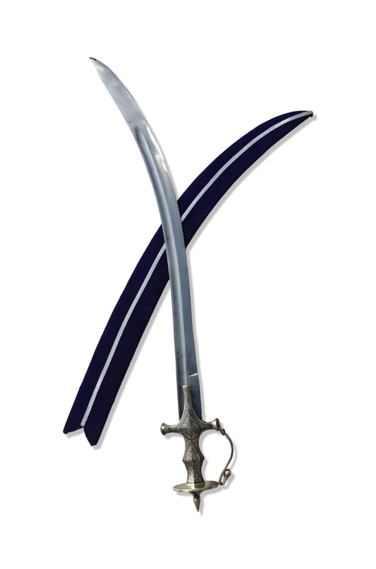 Shamsheer with Silver Wire Work Handle